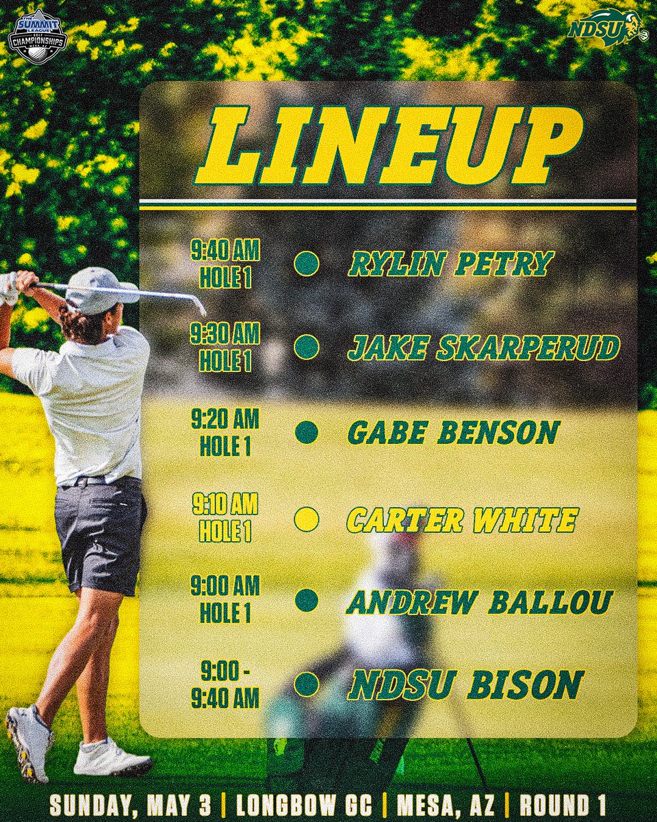 NDSU Golf tweet media
