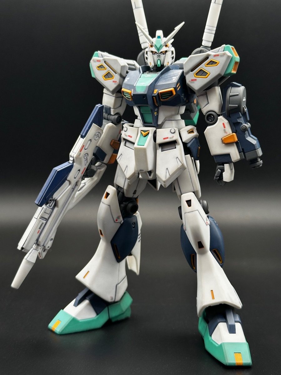 tonah_427's tweet image. HGUC RX-94 量産型νガンダム(アリュゼウス コア・ユニット) ① →リプ続きます
部分塗装とデカールで完成です。足裏の肉抜き穴は、パテとプラ板で塞ぎました。
#ガンプラ #gunpla