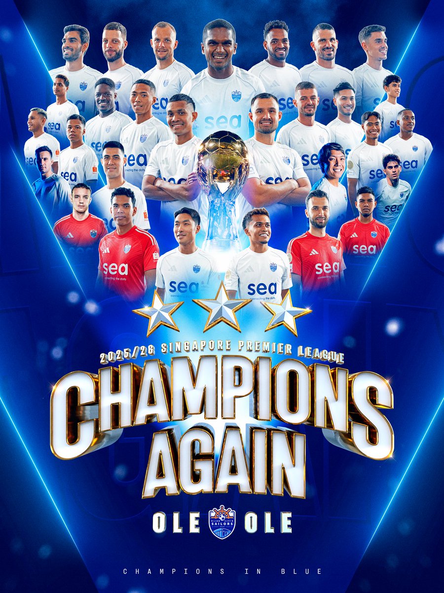 lioncitysailors's tweet image. 𝐁𝐚𝐜𝐤-𝐭𝐨-𝐛𝐚𝐜𝐤 #𝐒𝐏𝐋 𝐂𝐡𝐚𝐦𝐩𝐢𝐨𝐧𝐬! 🏆🏆

#allhandsondeck #lioncitysailors