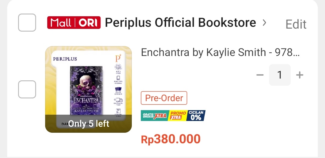 wts preloved novel english books enchantra by kaylie smith wicked games 2

🏷️ 160k (retail price 380k)
excl adm 18,5% kalo mau lewat shopee
📍dom depok, jabar

want to sell buku phantasma fantasy romance romantasy