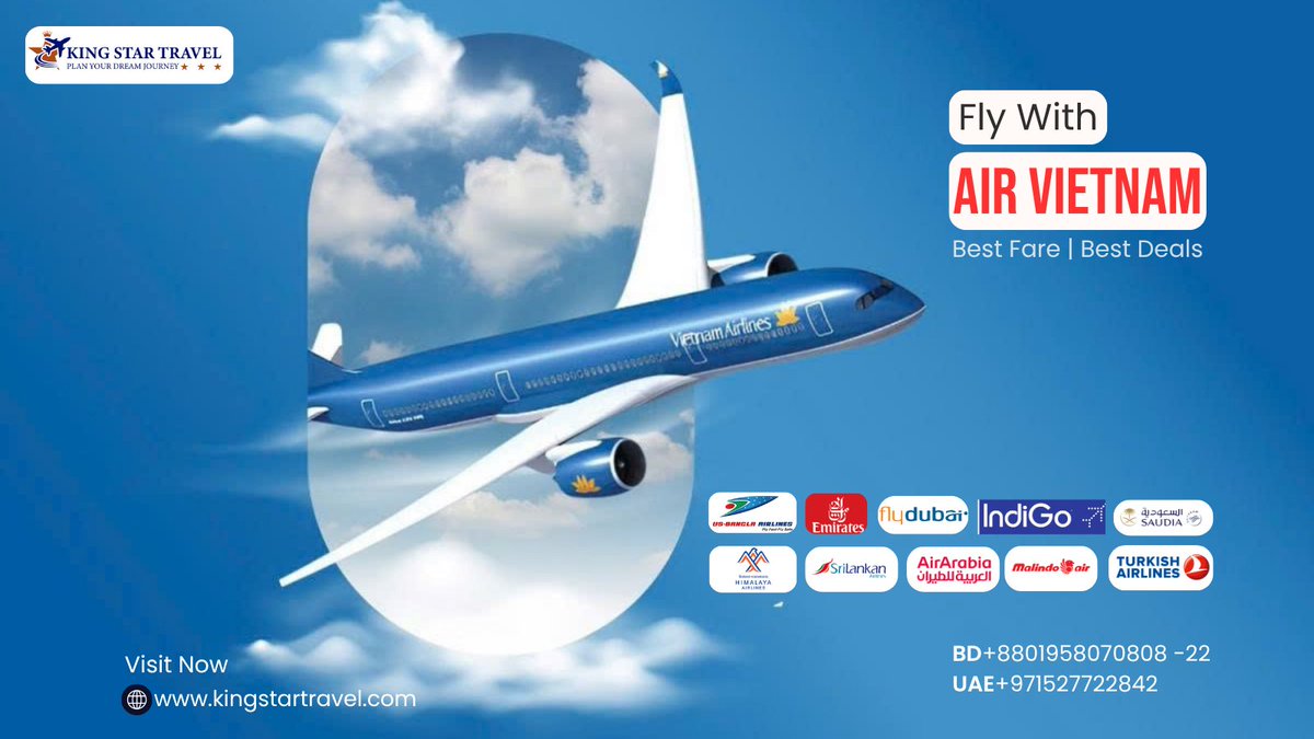 KingstarTravels's tweet image. ✈️ Travel made simple with Kingstar Travel
✔️ Flight Tickets |✔️ Tour Packages
🌍 Your journey starts here.
📩 DM now
Hashtags:
#KingstarTravel #TravelSmart #TravelDeals #TourPackage #Wanderlust