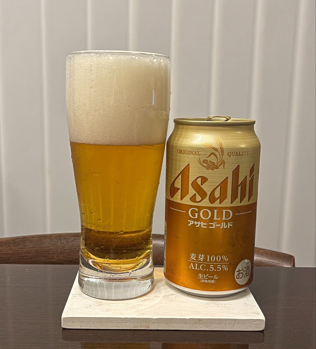 DuffyLove2000's tweet image. アサヒビールのGOLD

麦芽100%のビール
スーパードライよりコクがある
一番搾りにぶつけてきたのかな？

#アサヒビール
#ビール
#beer