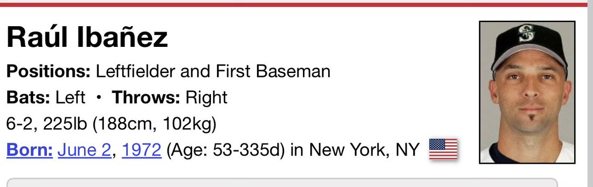 I would rather Raul at age 53