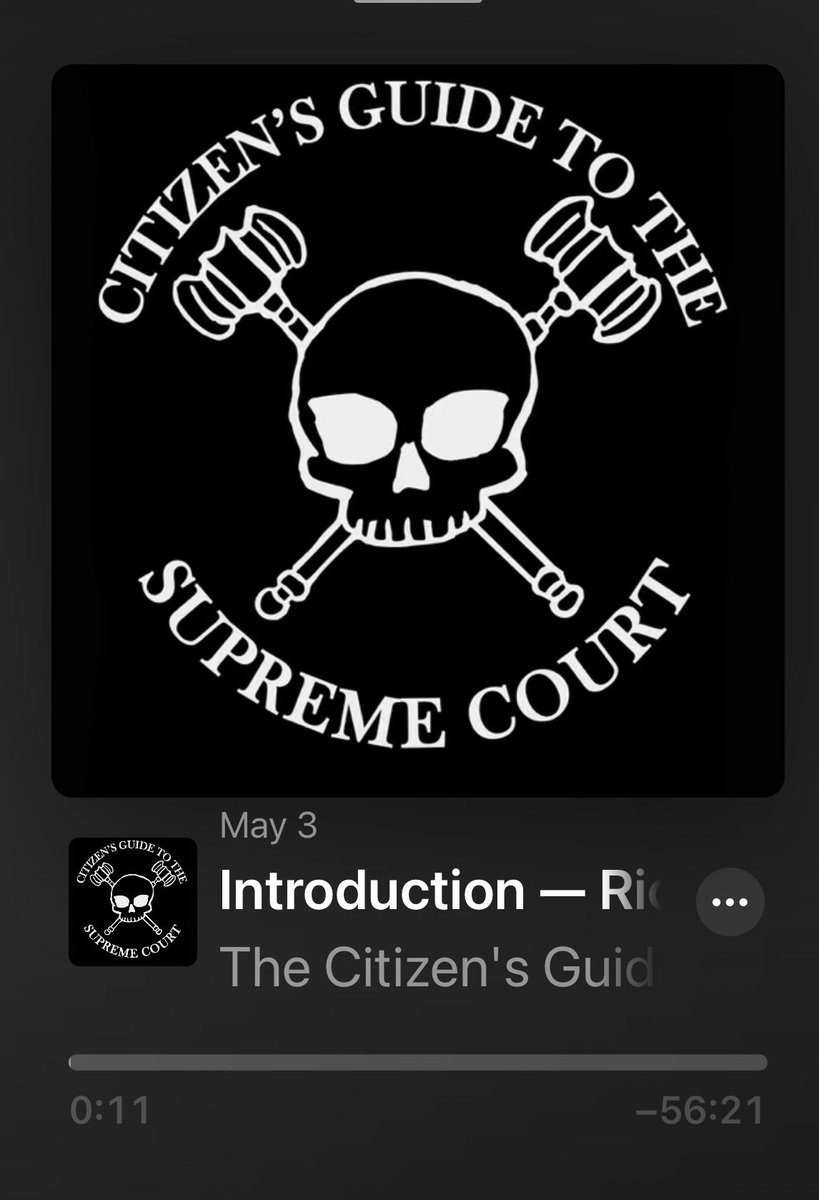 CitizenSCOTUS's tweet photo. New episode https://t.co/NnotOd5FnL