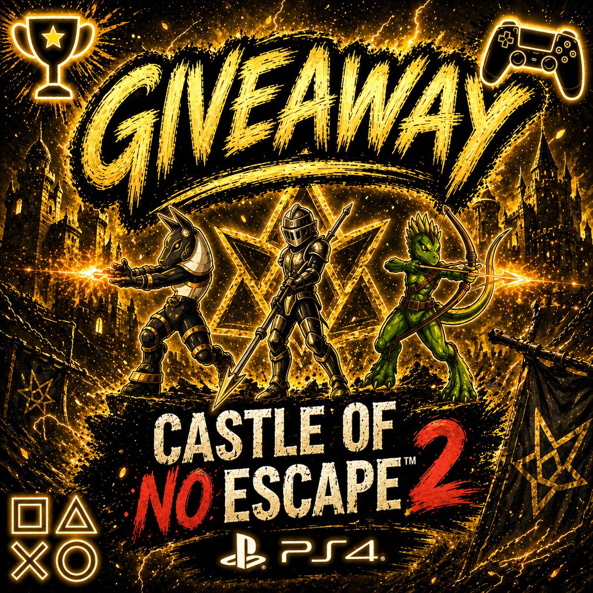 SilentGhost86's tweet image. 📢 #Giveaway #PS4                     

➡️ CASTLE OF NO ESCAPE 2 🎮 

I have 1 EU🇪🇺 Key 🔑 for PS4 🎮🏆

To win:
🔄Repost
Follow:
👤 @SilentGhost86 
👤 @xitilon
➡️Tag a Friend 🫂
➡️Comment &amp;amp; Like YouTube Video 🙏 youtu.be/DLZ7g-JX9o0

Close: 24 Hours⏰️