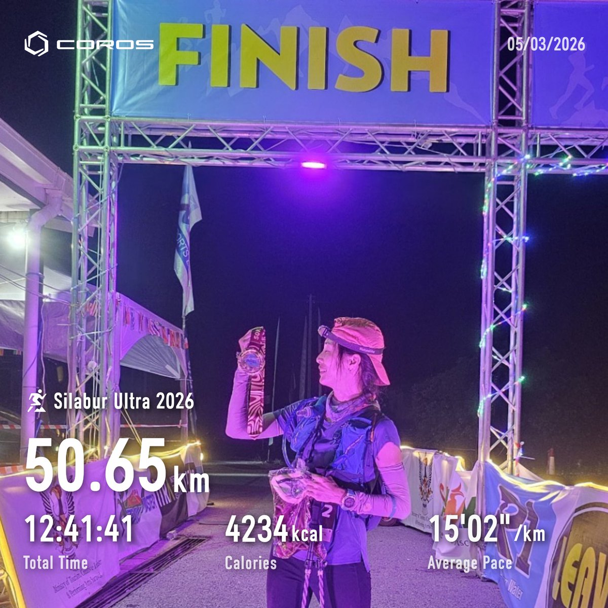 _fayKyu's tweet image. Crazy! I finished the race below 13 hrs! 🥹 My target was 15hrs due to lack of training but Thank God. Today was hot and humid, thanks to my strong mentality, focus &amp;amp; muscle memory, I made it. 🥹
Fun fact: I go to work tomorrow 🦀
#trailrunning #weekend
