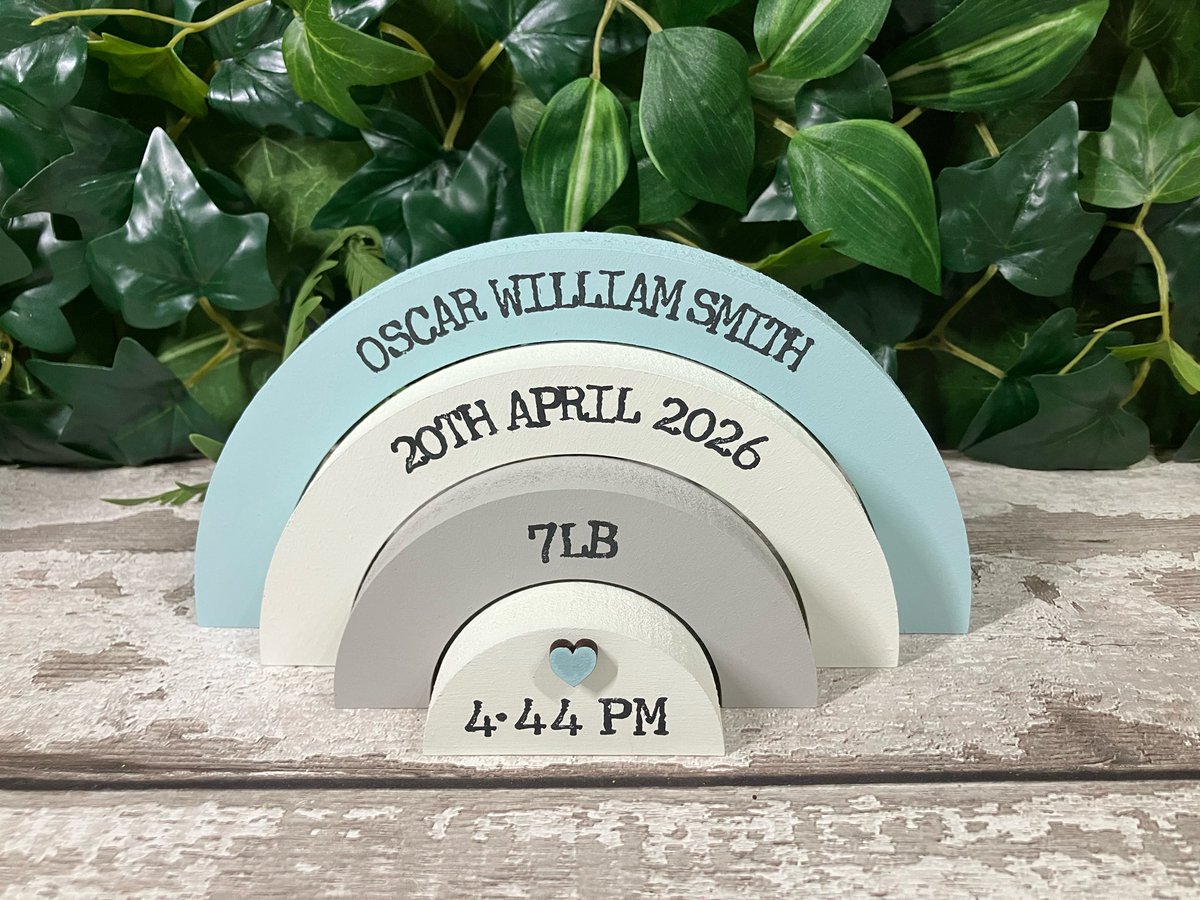 GertrudeGifts's tweet image. Personalised Wooden Rainbow for Baby Girl or Boy | Custom Nursery Decor | New Baby Keepsake Gift

GertrudesGiftsByBeth.etsy.com

Can be painted in a variety of different colours. 

#newborn #baby #rainbow #giftideas #family