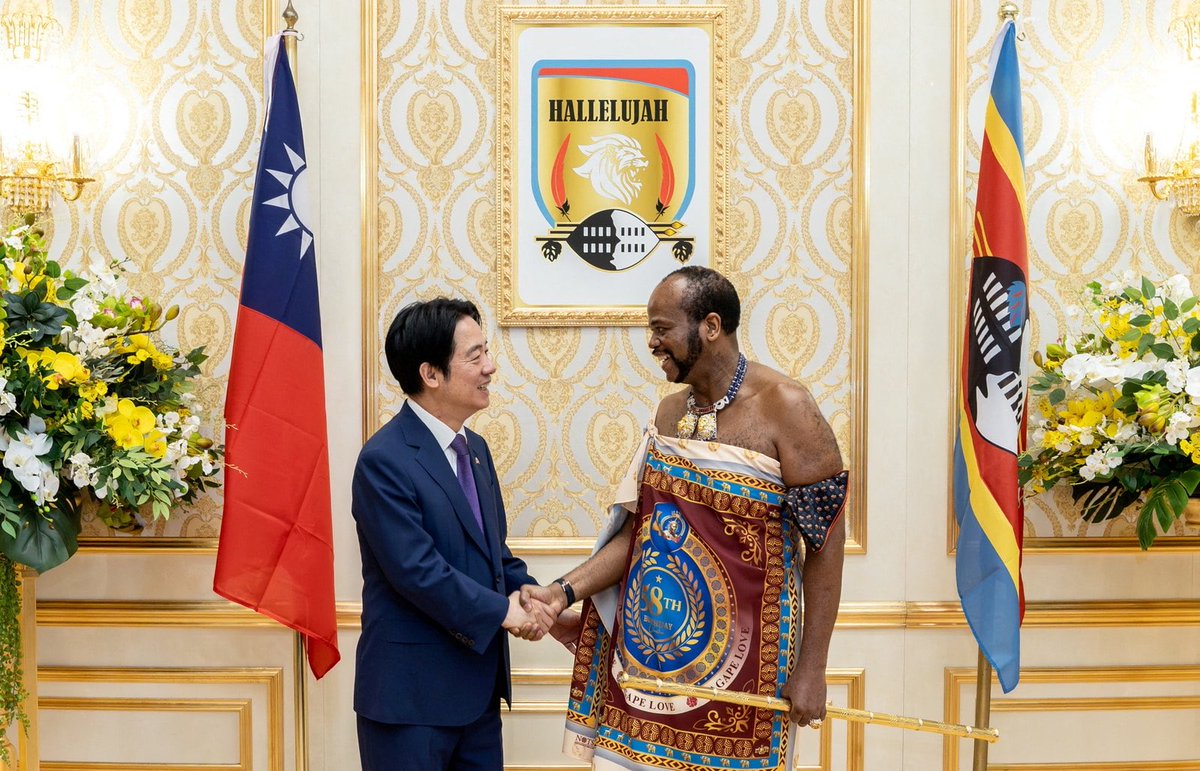 GoFundTaiwan's tweet photo. Taiwan leader visits Eswatini despite China’s attempts to block trip. https://t.co/c18OwXa95j
