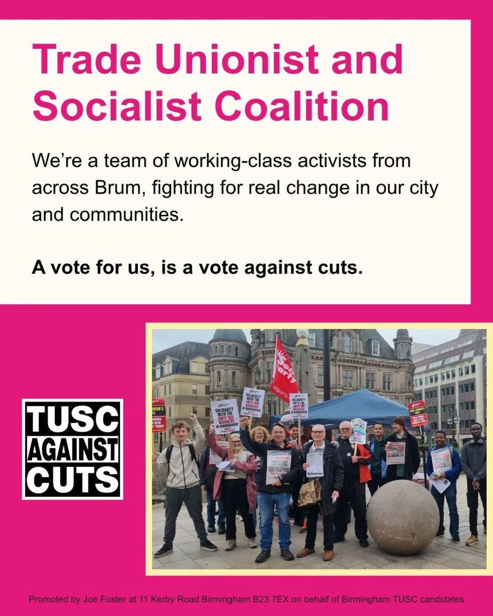 Birmingham Trade Unionist and Socialist Coalition tweet media
