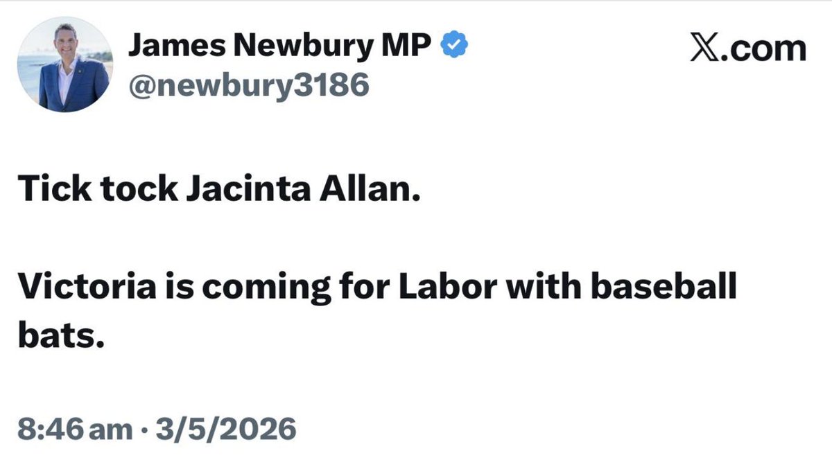 drckarcher's tweet photo. Nothing much to see her. Just Liberal MP @newbury3186 inciting violence. https://t.co/R70msbjkgU