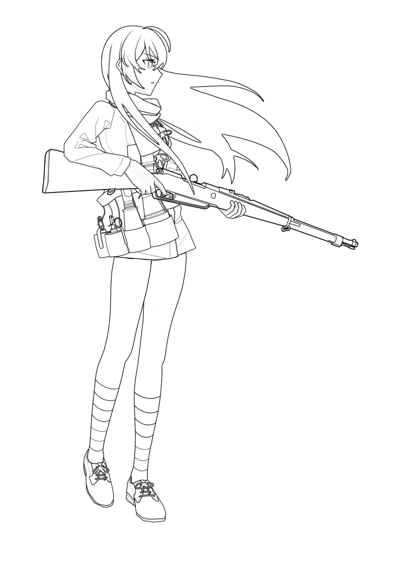 MacAyase's tweet photo. #少女前线 #GirlsFrontline #BattlefieldKorea  
Sketches - Hanyang
Remake Ver.3 https://t.co/uzYwf8wW0K