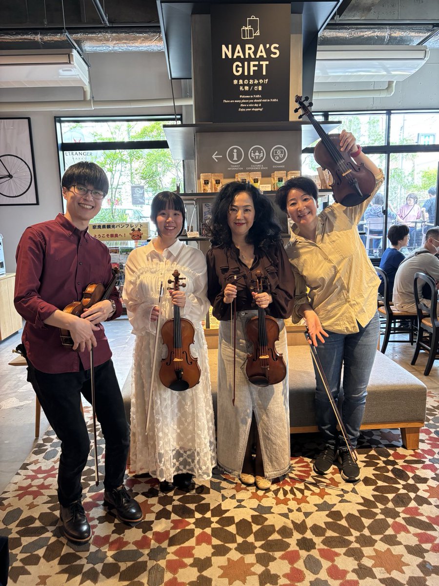 FiddleTamiko's tweet photo. 「ならで聴くアイリッシュ」無事に終了しました🎶
フィドルだけの構成で、アイリッシュの原点のような古風な音色から、今風のエネルギッシュなサウンドまで、お届けしました。
#ムジークフェストなら2026 https://t.co/HB29i0coyI