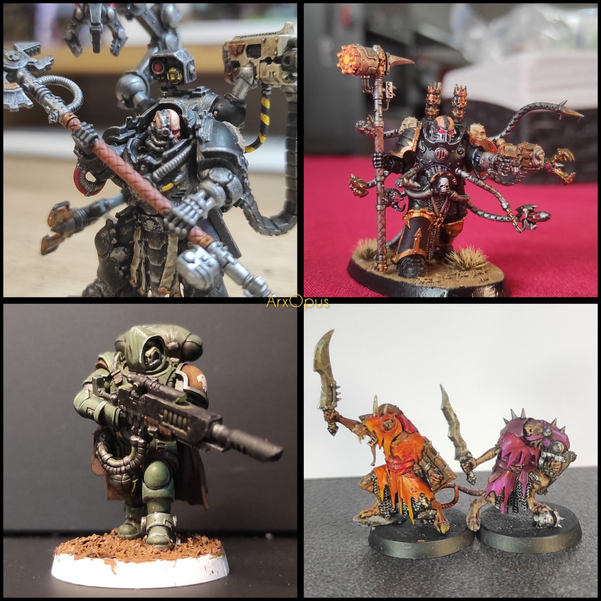 ArxOpus's tweet image. Récapitulatif d'un mois d'Avril plutôt productif ou j'ai pu réaliser un grand nombre de figurines variées. 
Je suis content des retours que vous avez pu me faire, vous êtes de plus en plus nombreux à me suivre et ça fait vraiment plaisir !

Merci 😇

#warhammerCommunity
#paint