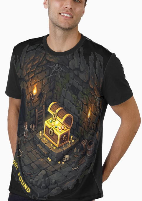 AmazingEG_Art's tweet image. Legendary loot discovered 🗝️✨

Retro RPG vibes, cinematic dungeon atmosphere, and glowing treasure energy packed into one premium pixel art design.

🛒 Grab it here:redbubble.com/shop/ap/180480…

#PixelArt #RetroGaming #DungeonCrawler #RPG #IndieGame