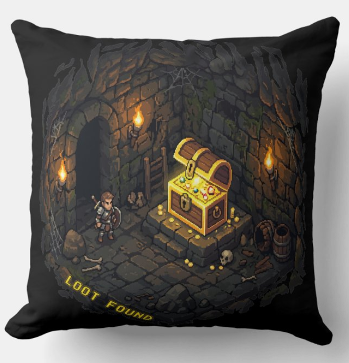 AmazingEG_Art's tweet image. Legendary loot discovered 🗝️✨

Retro RPG vibes, cinematic dungeon atmosphere, and glowing treasure energy packed into one premium pixel art design.

🛒 Grab it here:redbubble.com/shop/ap/180480…

#PixelArt #RetroGaming #DungeonCrawler #RPG #IndieGame