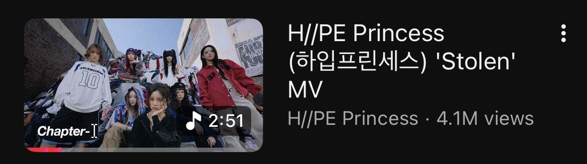 H//PE Princess Charts tweet media