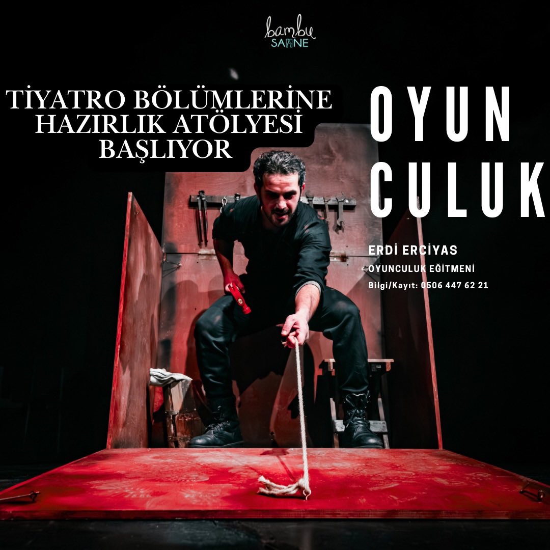 BambuSahne's tweet photo. Konservatuvar Hazırlık Atölyeleri Başlıyor! 🎶

Kontenjan sınırlıdır. Detaylı bilgi ve başvuru için bizimle iletişime geçebilirsiniz.

Bilgi/Kayıt: 050 447 62 21
E-Mail: bambutiyatro@gmail.com

Sahne seni bekliyor ✨ https://t.co/e9CkbAZecm
