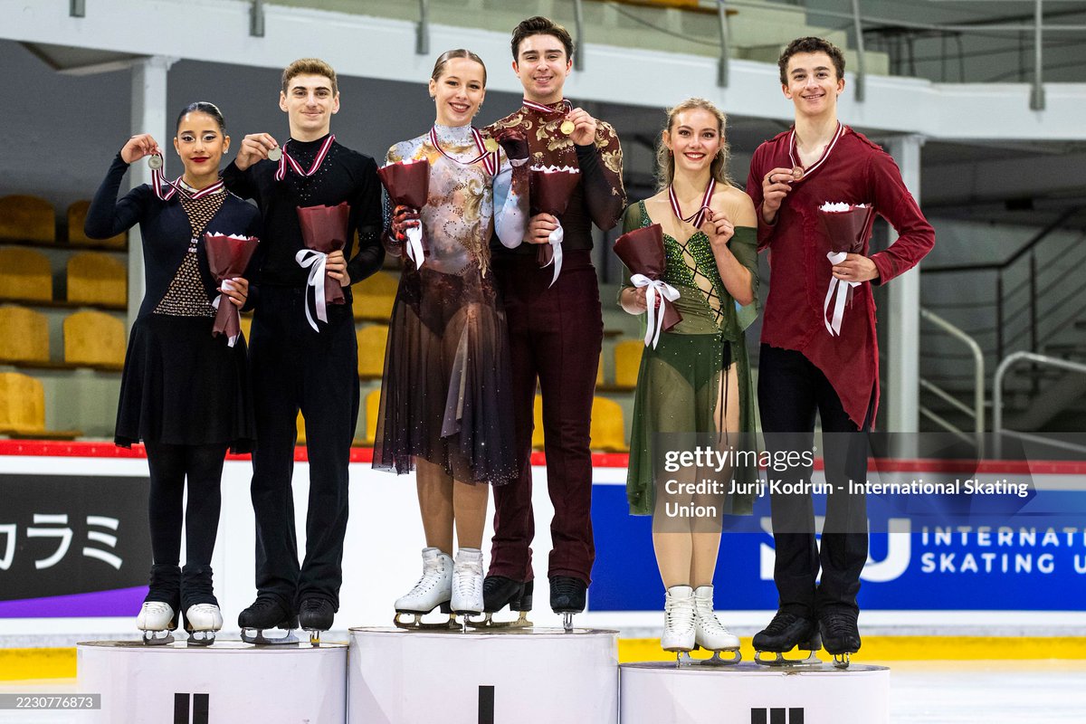 majuskating's tweet image. ISU Figure Skating Junior Grand Prix Riga Cup 2025
- Ice Dance 
🥇Layla Veillon and Alexander Brandys --&amp;gt; 161.83 Points
🥈Dania Mouaden and Theo Bigot --&amp;gt; 160.13 Points
🥉Jasmine Robertson and Chase Rohner --&amp;gt; 147.83 Points 
#FigureSkating