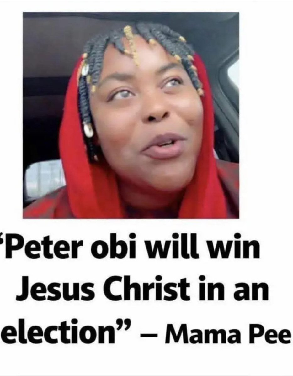 Jesus told Peter Obi that before the break of dawn, you will deny me three times.