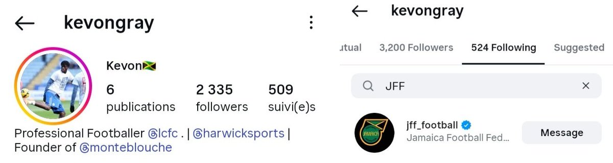 NTFootballHub's tweet image. Kevon Gray (19), a CB, made his first-team debut for Leicester in the Championship yesterday. 

Across all competitions this season, he has recorded 28 games, 2 goals, and 3 assists. Joined #LCFC at Under-9 level.

He proudly displays 🇯🇲 &amp;amp; follows @jff_football on IG
#JAMAICA