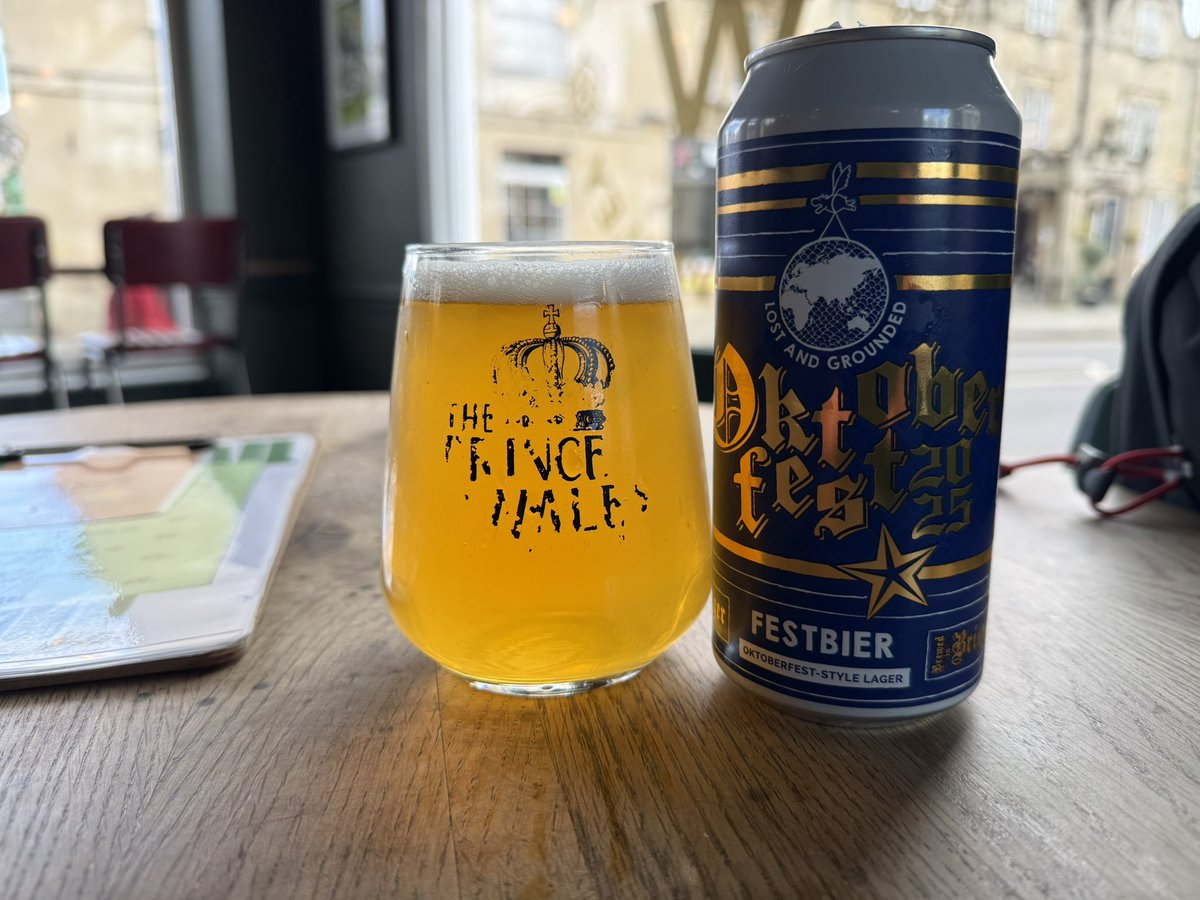 rwnash's tweet image. FestBier 2025 - Lost and Grounded - 5.6% ABV. B+ and a bit and a touch. What it lacks in aroma it makes up for in taste. More of a Bristol interpretation #ale #beer #bier 

3.4/5. Bit of a banger really with a big Germanic hop bitterness in the finish. Worth a Punt. Waverley Chip