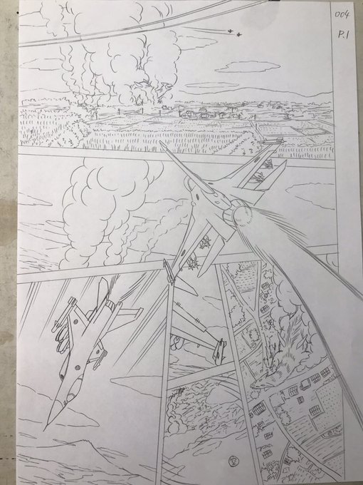 【お遊び漫画】
今日のノルマ達成〜♪

来週も原画制作をするか、
それとも8ページ単位で仕上げ作業に入るかは その時の体調次第って事で♪
_φ((^-^))

久しぶり怪獣漫画の制作♪

楽しかったで〜す♪
✨_φ((*'∇`*))某✨
   ✨((*'∇`*))遥✨ 