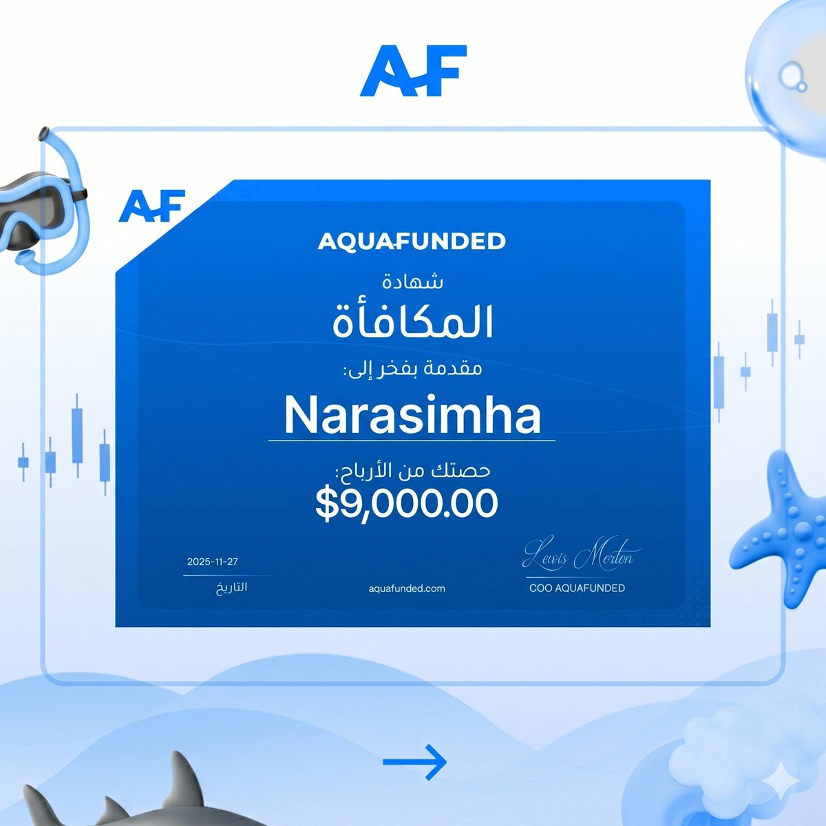 AquaFunded_ar's tweet photo. ✔️ Narasimha حقق $9,000.00
✔️ Tudor حقق $9,000.00
✔️ Denisa-Stefania حققت $4,306.50
✔️ Pablo حقق $2,630.94
✔️ Wiets حقق $3,480.00

تداول بحسابات تصل إلى $400,000 فوراً، وقم بزيادة رأس المال مع تحسن أدائك

انضم إلى AquaFunded اليوم https://t.co/Y6MtCFdefK