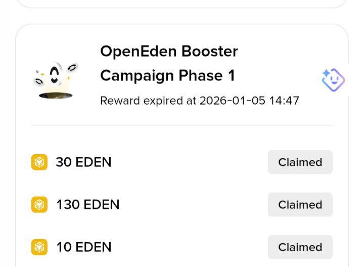 Razzak941663227's tweet photo. Binance Web3's Open Eden project really paid off 
It gave a very good return—it was totally worth it!

It's hard to say when such an opportunity will come again  
But I hope there will be better projects in the future, InshaAllah https://t.co/OIFejfvrY5