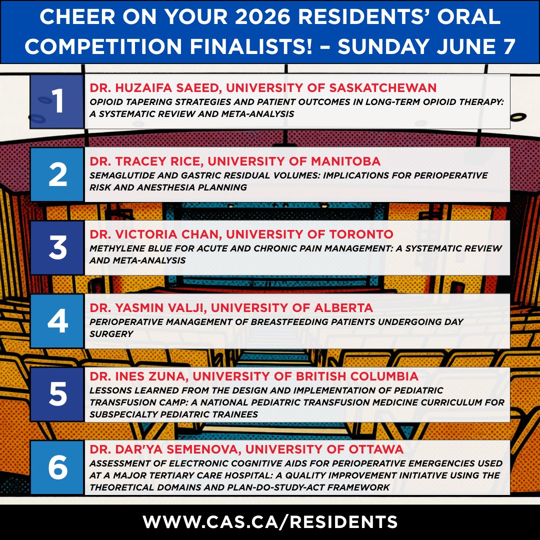 Canadian Anesthesiologists' Society tweet media
