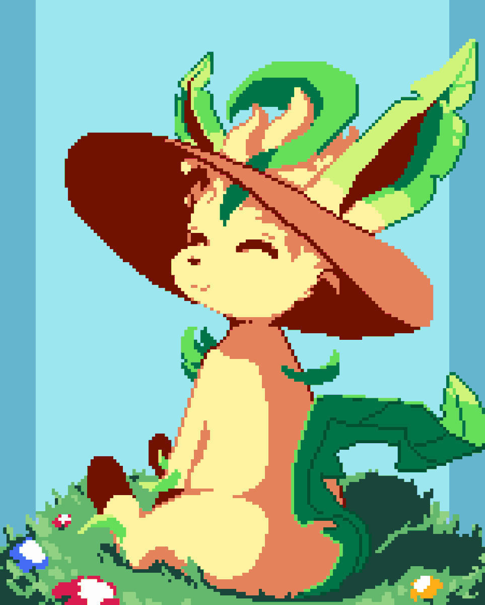 LumenousCube's tweet photo. forgot to post this leafeon i made https://t.co/77kk1omarj