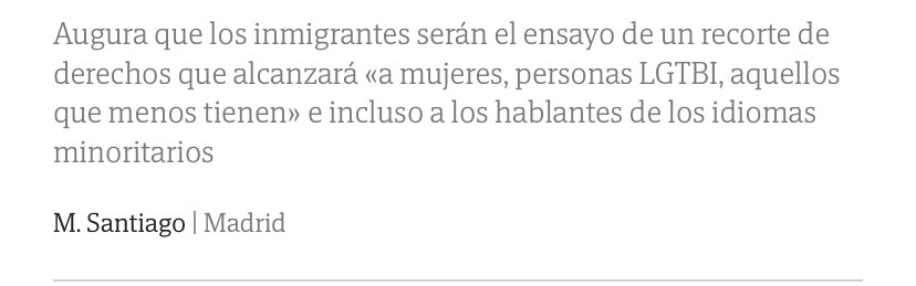 Lo importante es confundir mujer LGTBI y lenguas.
España es un país de habla castellana donde cada uno puede hablar libremente el idioma que quiera, otra cosa es que el empecinamiento le permita comunicarse.
La lógica y una discreta dotación neuronal aconsejan el castellano