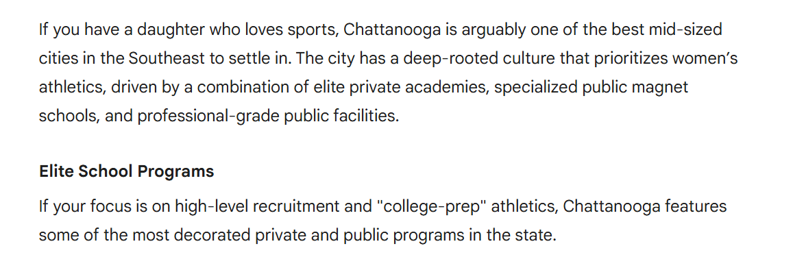 RealChattSpace's tweet image. f you are moving to Chattanooga and you have a daughter that like to play sports is this the place to live or should you look somewhere else. #chattanooga #tennessee #people #family #traveling #vacation
