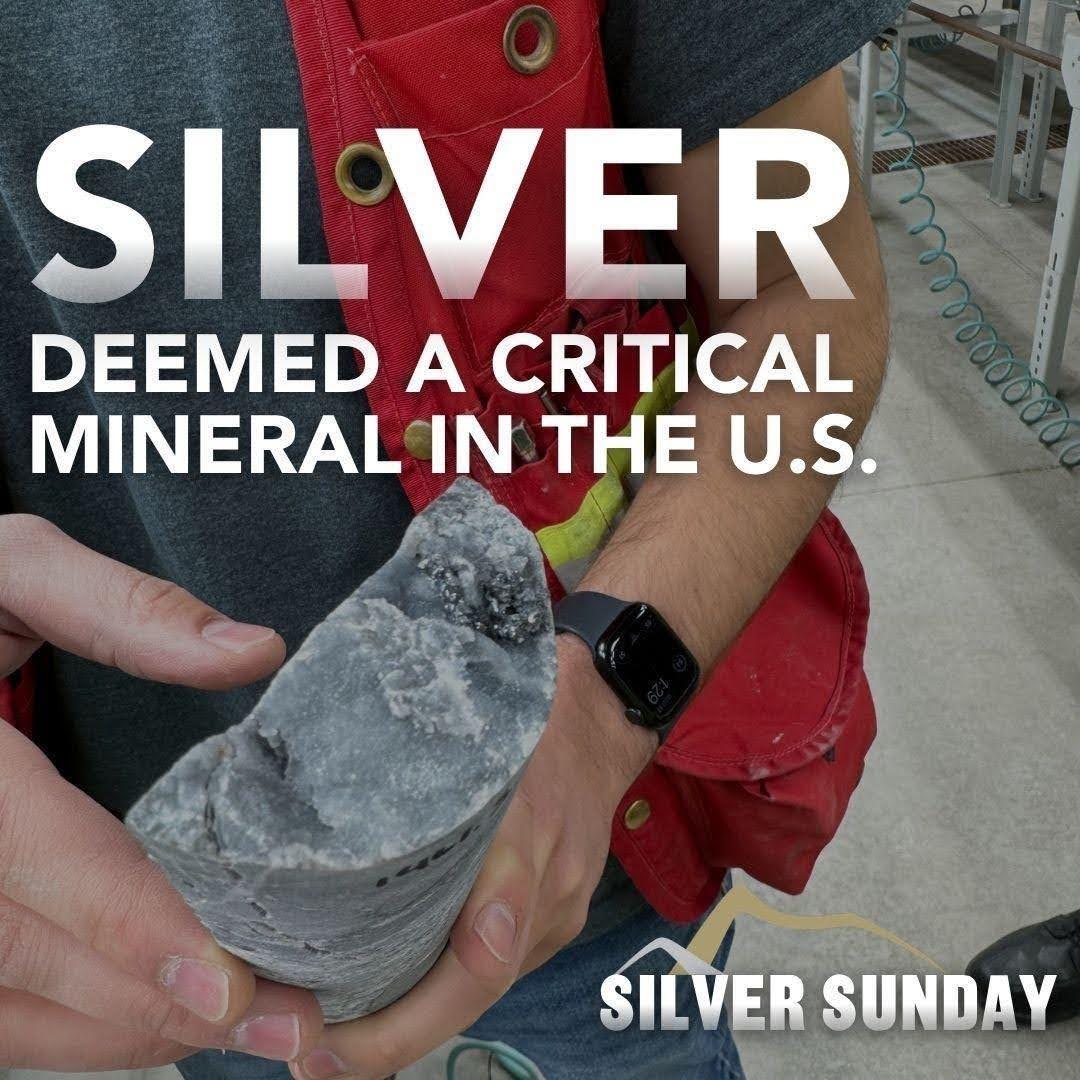 HycroftMining's tweet image. Did you know silver is designated a U.S. critical mineral?

The @USGS deemed silver a critical mineral, acting on behalf of the U.S Department of the Interior, last fall followed by China’s announcement of impending restrictions on the export of silver in addition to rare earth