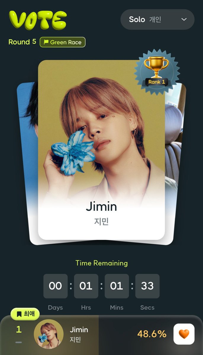 voteforpjm2's tweet photo. 🗳KIWING
🥝Kiwing Green Race Solo

Our MASS VOTING starts now!

Start casting all your Green Kiwis for Jimin. Don't leave any unused as we must secure the lead! https://t.co/zMQCPFDYut