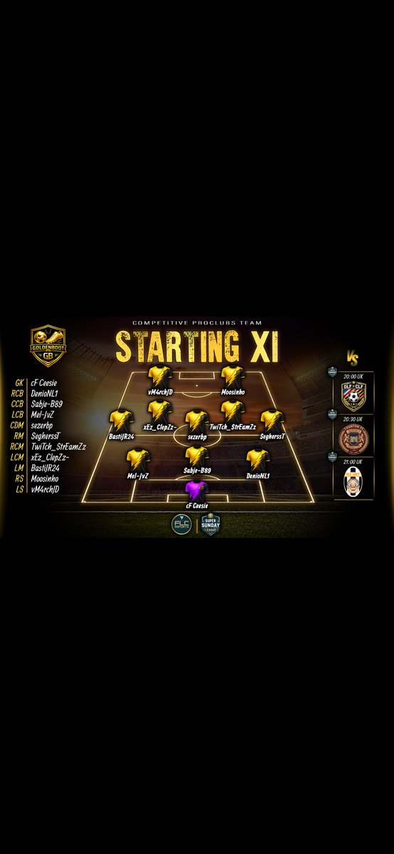Goldenboot22's tweet photo. 💛MATCHDAY 2 FLC CHAMPIONSHIP 03/05🖤

Matchday!💪

Our lineup for tonight. 🖤💛

With 3 games on the agenda!

Lets go!🙏

You can follow it here: https://t.co/6hAsox6qlV https://t.co/iqLOJIlU8X