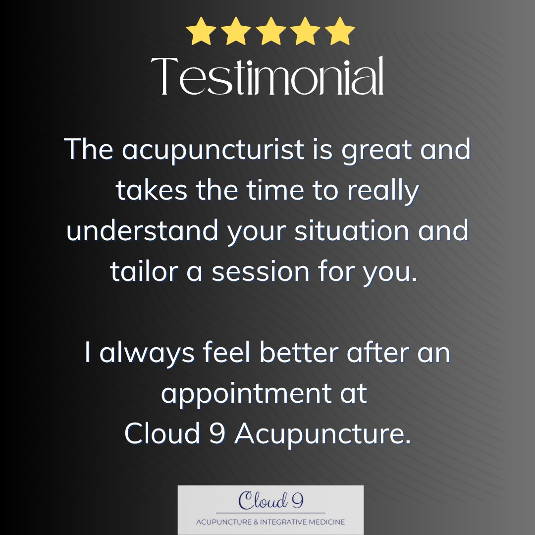 Cloud9AcuSparks's tweet image. Feeling rejuvenated and understood at Cloud 9 Acupuncture. Experience the tailored care and difference for yourself. 🌟 #Acupuncture #WellnessJourney