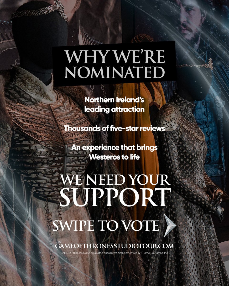Game of Thrones Studio Tour tweet media
