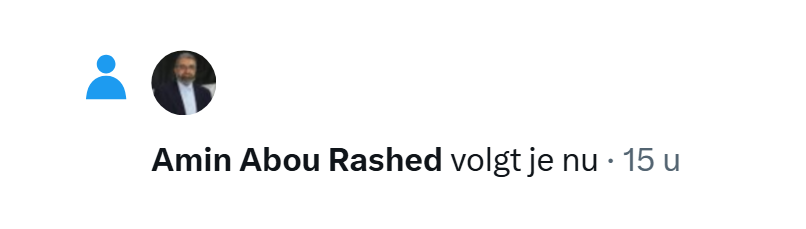 eenblikopdenos's tweet photo. Oh, kijk! Amin Abou #Rashed wil ook op de hoogte worden gehouden over de @NOS! 🙃 Of zou hij naar zijn eigen naam hebben gezocht en X-berichten hebben gevonden? 🤔😉 "Abou Eenarm" staat terecht voor terreurfinanciering. Hij zou miljoenen euro's naar Hamas hebben doorgesluisd. 1/2 https://t.co/EnjIs0aisX