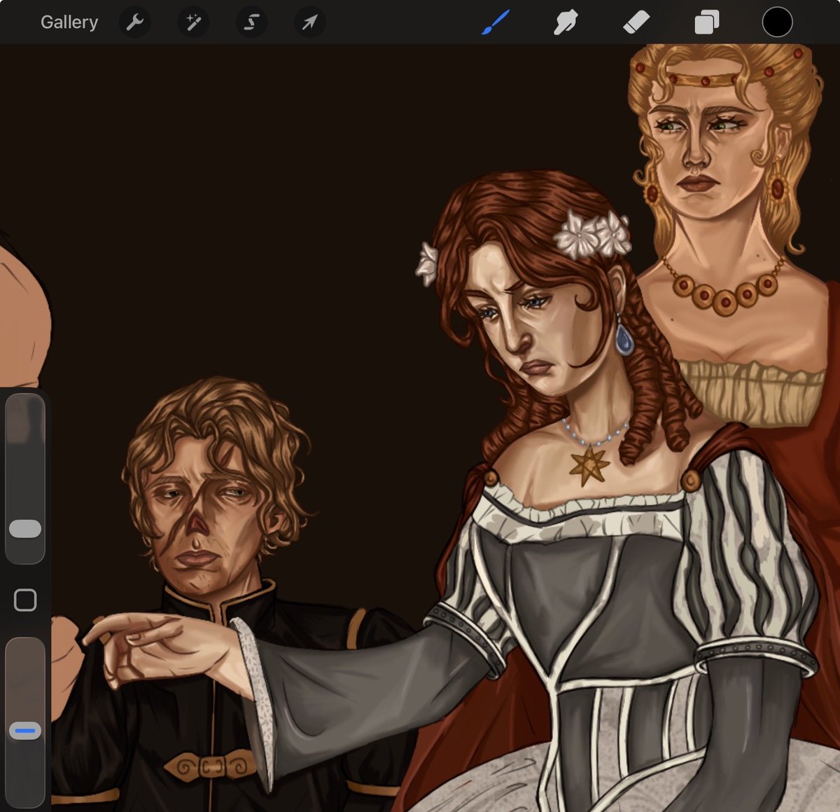 starlingjuni's tweet photo. sansa &amp; tyrions wedding WIP 🤍
#asoiaf #asoiafart https://t.co/KggYNDAP2e