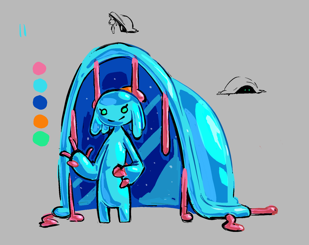 P0rkBean's tweet photo. @Citrusflower25 My jellyfish oc cnidaria :P https://t.co/Qse6tNV5pm