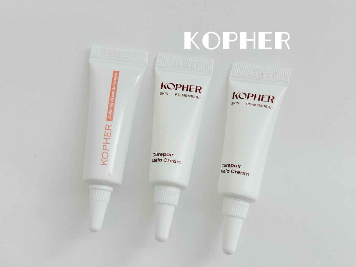 gyn_yuu's tweet photo. #むーんぱわーさろん のプレキャンでいただきました⭐️#KOPHER
🤍フィニッシュクリーム
大好きなクリーム！肌荒れしやすいから無くなったら困る私のお守りクリーム🫶🏻💭
☀️サンクリーム
気になってたサンクリーム！UV効果もあって自然にトーンアップしてくれるし、乾燥もしなくて使いやすい🎶 https://t.co/VdLuOPNp1v