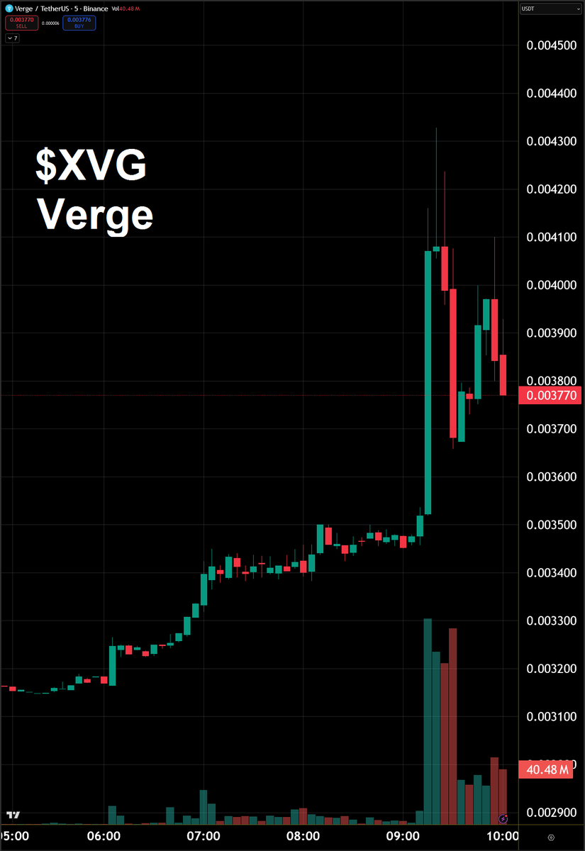 TheCryptoMouth's tweet image. Lots of action in $XVG (#Verge) today!
