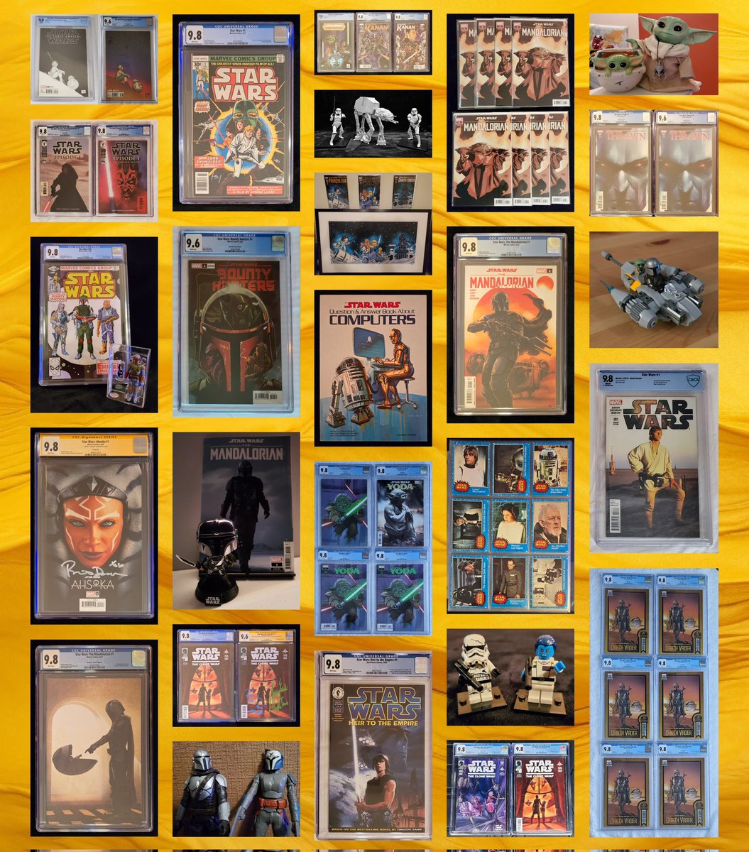 cleverjerk21's tweet image. Physical Conviction 💪 
@starwars @Disney @dave_filoni
#physicalcollection #comicbooks
#LEGO #magazines #tradingcards
#posters #collectables #actionfigures
#Funko #CGC #gradedcollection
A sample of my Star Wars items 🙂
May the Force be with You