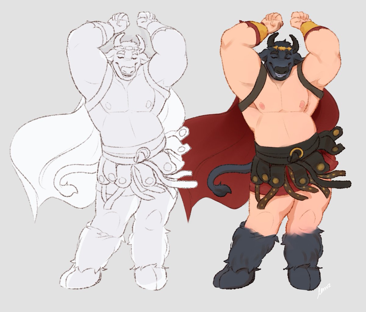 Drew <a href="/bubblegumshane/">bubblegumshane</a>'s minotaur dance ✨