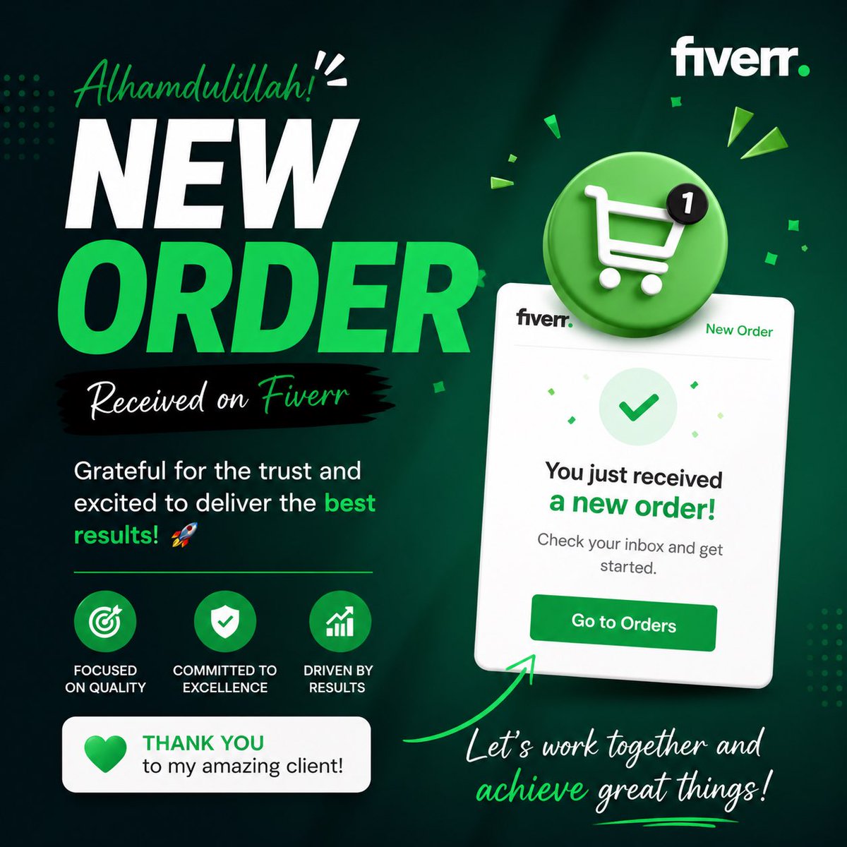 DigitalmarketBn's tweet image. Alhamdulillah 🙏

Just received a new order on @Fiverr 🚀
Grateful for the trust. Ready to deliver top results 💯

#Fiverr #Freelancer #YouTubeSEO #DigitalMarketing #videoseo