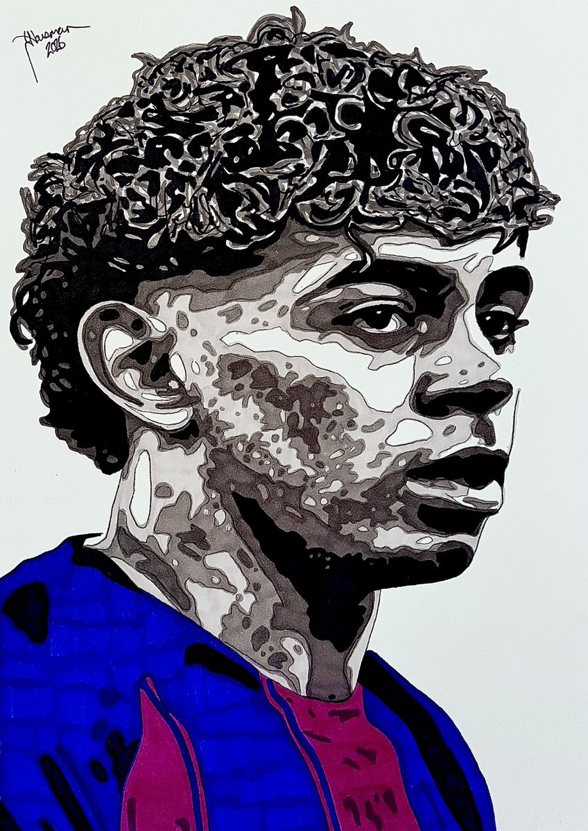 HollywoodArtLH's tweet image. Lamine Yamal 🇪🇸 Barcelona #LamineYamal #Barca #Barcelona #FCBarcelona #Spain #LaLiga #ChampionsLeague #Art #Artist #Artwork #FanArt @lamine10yamal10 @FCBarcelona @LaLiga @ChampionsLeague Hand drawn using Spectrum Noir ✍️⚽️