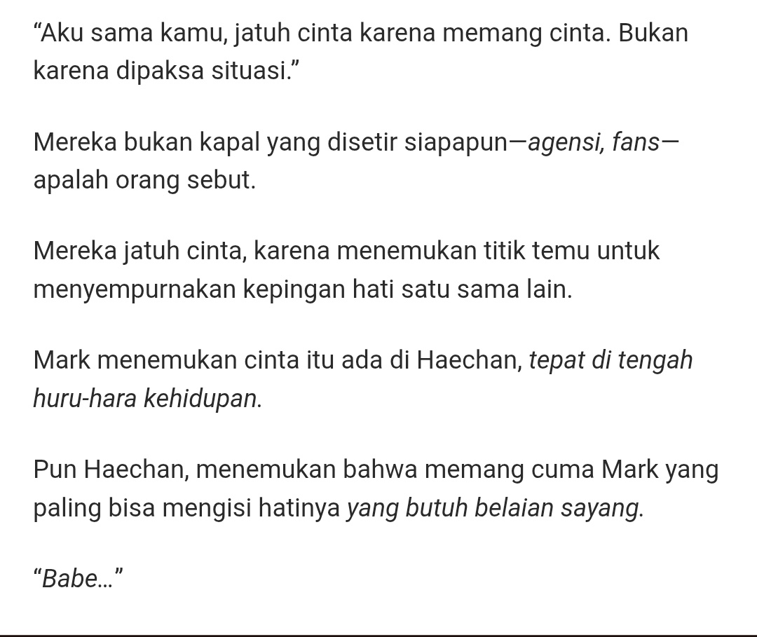 Aku sampai nggak tau mau komen apa, lagu Billionaire ini emang perjalanan mahae banget kan ya, jadi magis banget😔ini tuh isinya manis, hangat, tapi cekit2 gitu. Ternyata nyut2nya masih ada ya. Pokoknya, kamu harus selalu sehat, kunantikan cerita2 mahae selanjutnya❤makasih yaaa