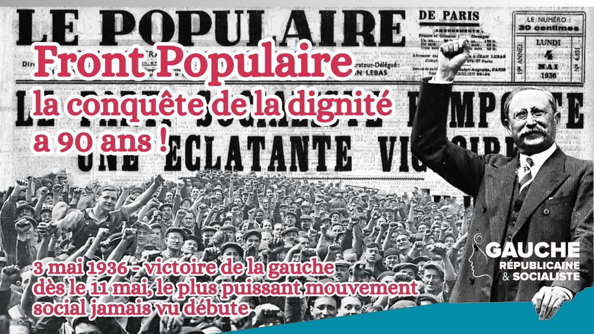 Gauche Républicaine & Socialiste #FrontPopulaire tweet media