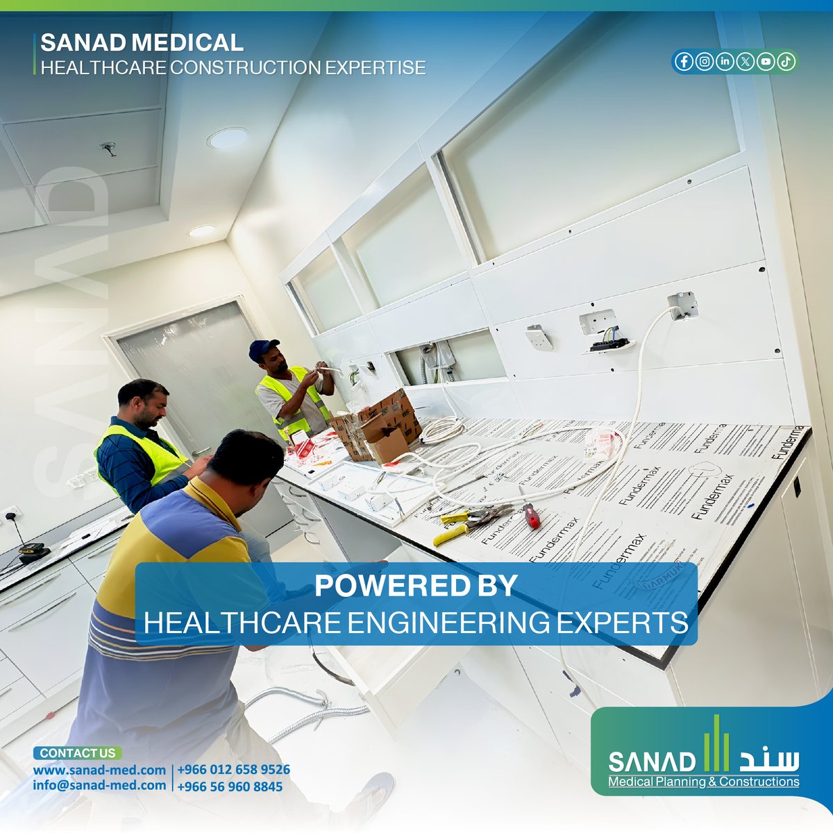 Sanad_Medical's tweet image. تعتمد جودة المشاريع الطبية على كفاءة وخبرة الفريق المسئول عن التنفيذ.
في Sanad Medical، يعمل فريق من المهندسين والمتخصصين ذوي الخبرة في Healthcare Engineering
نحرص على أدق التفاصيل لضمان أعلى مستويات الدقة والسلامة.

#SanadMedical #EngineeringExcellence #HealthcareExperts