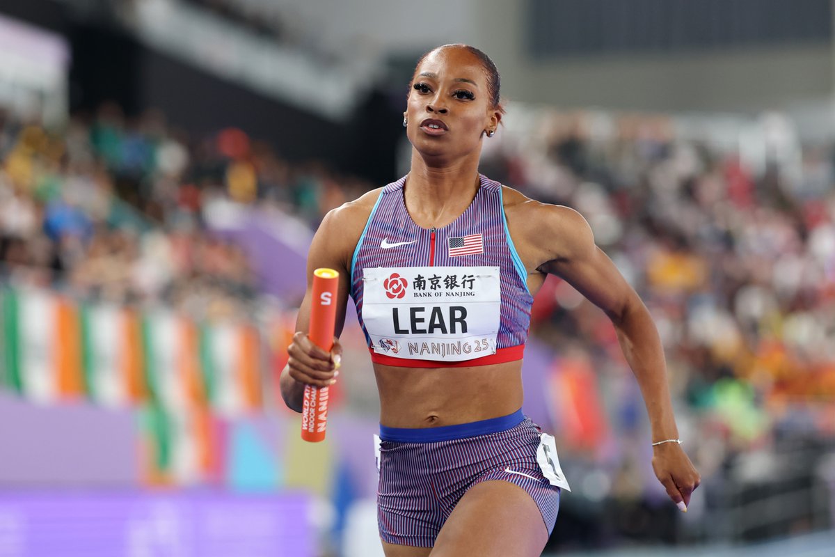 Championships Record 

Bailey Lear anchors the US to mixed 4x400m glory at the World Athletics Relays in Botswana 🇺🇸

The quartet of Bryce Deadmon, Paris Peoples, Jenoah McKiver and Lear combine to clock 3:07.47 ⚡️